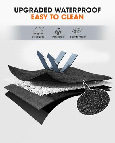 Stepwaver Walking Pad Mat for Carpet, Treadmill Mat for Hardwood Floors, High Density, 0.25" Thickness, Folable, Floor Protection for Bike, Elliptical, Treadmill - size: 55.2"L x 23.6"W x 0.3"Th