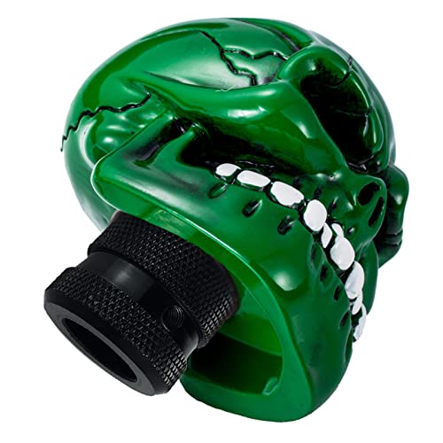 Skeleton Shifter Knobs Skull Gear Lever Handle Car Shift Head Fit Most Manual Automatic Transmission Vehicles, Green - color: Green