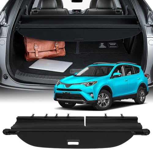 SCITOO Cargo Cover 2005-2006 Fit for Jeep Liberty 2.8L 2013-2014 Fit for Toyota RAV4 2013-2018 Fit for Toyota RAV4 2.5L Upgraded Retractable Rear Trunk Cover with Aluminum PVC&Plastic - size: 55 In, style: 2005-2006 Fit for Jeep Liberty