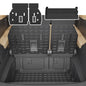 Cargo Mat Compatible with 2021-2025 2026 Toyota Sienna 7&8 Seats Cargo Liner Cargo Mat Trunk Mat Trunk Liner Back Seat Cover 2024 Sienna Accessories (Upgrade Trunk Mat+Backrest Mats) - style: For Toyota Sienna | 2021-2026