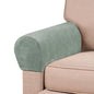 2 Pack Thick Velvet Stretch Armrest Covers for Chairs and Sofas Armchair Covers for Arms Couch Arm Covers Armrest Covers for Sofa Non Slip, Seagrass - color: Seagrass