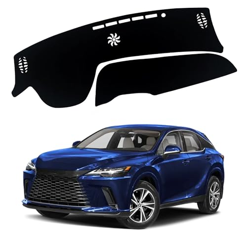 Upgraded Dashboard Mat for 23-24 Lexus RX350 350h 450h+ 500h Base/Premium/Luxury/F Sport(Without HUD) Polyester Dash Mat Non-Slip Windshield Reflective Instrument Dash Cover Interior Accessory - color: for 23-24 Lexus RX 350 350h 450h+ 500h Without HUD