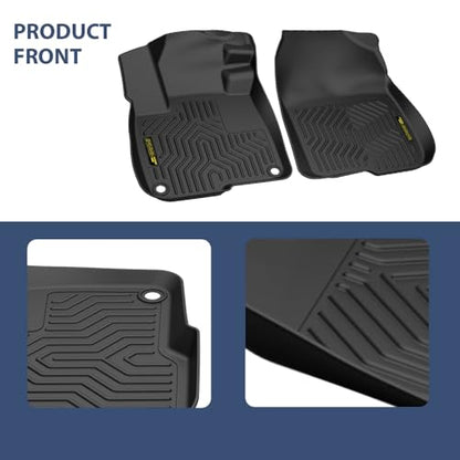 PIT66 Floor Mats Cargo Liner Compatible with 2017-2022 Honda CRV CR-V (Incloud CR-V Hybrid), Heavy Duty TPE 3-Piece Premium, All Weather Cargo Liner alfombras para carro - size: Fit Honda CR-V 2017-2022 | 3PCS