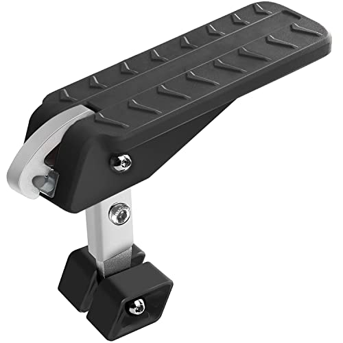 TOOENJOY 5 Angles Universal Car Door Step Door Latch Hook, Foldable Stand Pedal Step Up Easy Access Car Roof, Alloy Steel & Rubber Hold up to 400LBS - color: Dark Gery, size: Medium