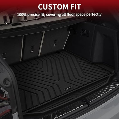 LASFIT Cargo Mat Fits for BMW X3 2024 2023 2022 2021 2020 2019 2018, Custom Fit TPE All Weather for BMW X3 M /M40i/30i/M Competition Trunk Mats Liner, Black (Don't Fit X3 30e) - size: 2) X3 2018-2024 | Cargo Liner