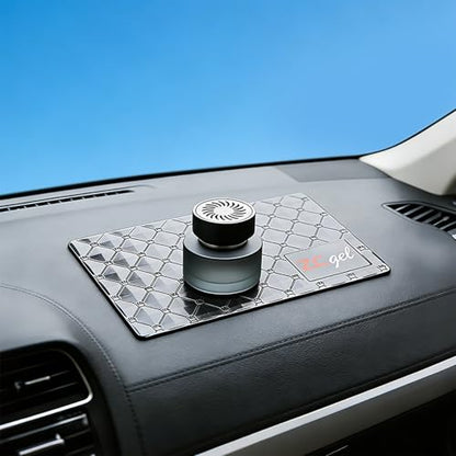 Sticky Dash Pad (4 Pack), Removable and Traceless Car Dashboard Mat with Heat Resistant, Sticky Non-Slip Dashboard Gel Pad for Cell Phone, Sunglasses, Keys, Coins and More (Size: 5.9" x 3.5")
