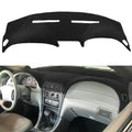 Yiz Dash Cover Mat for Ford Mustang Dashboard Pad Carpet (Black) J136