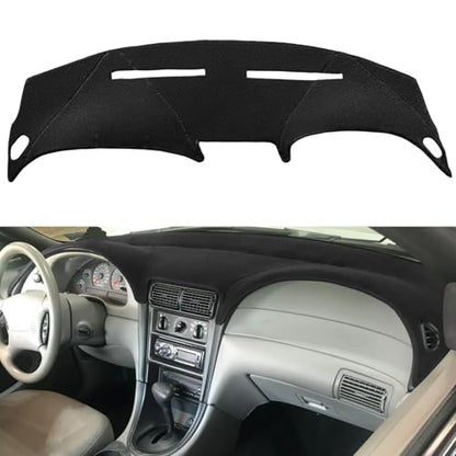 Yiz Dash Cover Mat for Ford Mustang Dashboard Pad Carpet (Black) J136