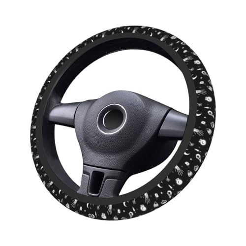 Gothic Steering Wheel Covers Non Slip Neoprene Universal 15 Inch Steering Wheel Protector Car Cover for Men Women - color: Gothic