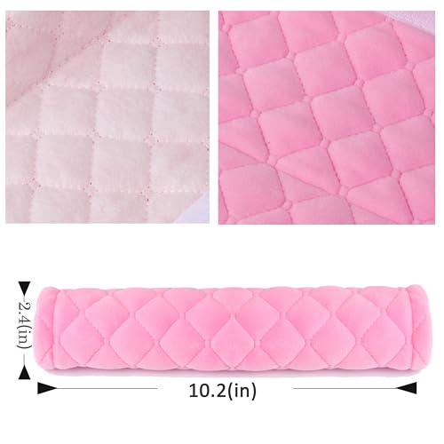 Amooca Soft Automotive Seat Belt Cover Seatbelt Shoulder Pad Neck Protector Cushions Universal Fit SUV Trucks Backpack 2 PCS Pink 10.2in - color: Pink, size: 10.2in-2pc