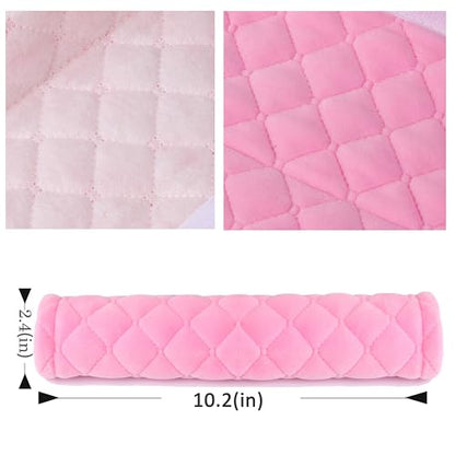 Amooca Soft Automotive Seat Belt Cover Seatbelt Shoulder Pad Neck Protector Cushions Universal Fit SUV Trucks Backpack 2 PCS Pink 10.2in - color: Pink, size: 10.2in-2pc