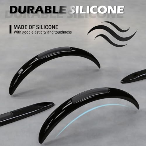 4PCS Car Door Edge Guards with Airbag,De-Static & Anti-Crash Car Door Protector with Dolphin Streamline Design,Universal Cars Doors Edge Protector Exterior Cars Accessories