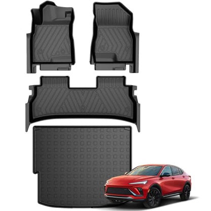Envista Floor Mats Compatible with 2024 2025 2026 Buick Envista All Weather Floor Mats & Cargo Liner Trunk Set | All Season Guard 2024-2026 Buick Envista Accessories Anti-Slip Mats - style: (1) 2024-2026 Envista | Floor Mats & Cargo Mat