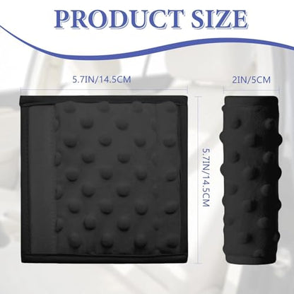 2 Pack Car Seat Strap Pads for Babies, Soft Car Seat Shoulder Strap Covers for Baby Child Kids, Black - color: Black