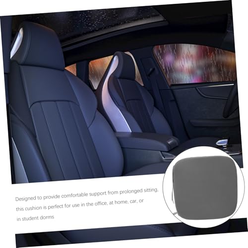 PartyKindom Breathable Car Seat Cushion Comfortable Ventilated Pad for Office Outdoor and Automotive Use Easy to Clean Grey for Sitting Durations Outdoor Seat Pad