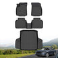 Hutisya-Floor Mats & Cargo Liner Set Fit for 2023-2026 Honda Accord (Include Hybrid) All Weather Protection Anti-Slip & Durable TPE Full Set Liners Automotive Accessories-Black - style: 22)For Accord 2023-2026 Full Set