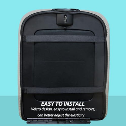 Zxiaochun Center Console Cover Compatible with 2002 2003 2004 2005-2012 Dodge Ram 1500 2500 3500 Jump Seat Console, Armrest Lid Leather Protective Covering (Gray) - color: Gray Leather
