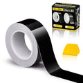 Spurtar Gloss Black Vinyl Wrap 1 Inch x 20ft Air-Release Adhesive Car Vinyl Tape Chrome Delete Wrap Roll DIY Car Exterior Decoration Door Edge Guard Vehicle Detailing Paper 2.5CM x 6M - size: 1 in x 20 ft