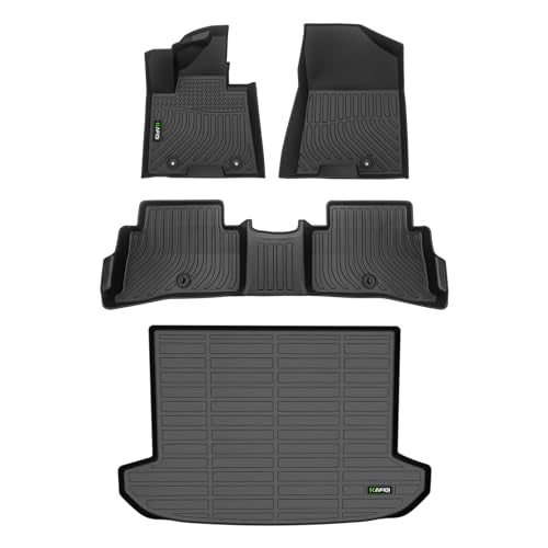 All Weather Floor Mats & Cargo Liner Set for 2017-2022 Kia Sportage (Gas ONLY) Full Set Accessories (Cargo Tray in Upper Deck Position) - style: 1) For Sportage 2017-2022 Set