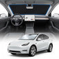 for Tesla Model 3/Y Sun Shade Windshield Cover - Custom Fit 3/Y Accessories 2016-2025 2026 Sunshade Foldable UV Protection & Heat Shield Sun Visor Accessories - size: For Te sla Model 3/Y 2016-2026