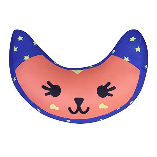 Kids Car Seat Travel Neck Pillow Soft Neck Support Cushion Car Seat Belt Cover Cushion Pillow Car Seatbelt Shoulder Pad Head Neck Support Pillow Seat Strap Pillow for Car Airplane Pushchair Travel - color: Blue