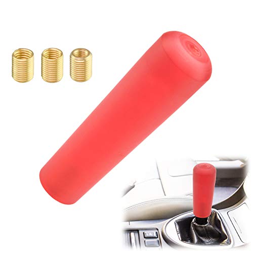 EZAUTO WRAP Red Shift Knob Stick Frosted Matte Crystal Bubble Long Throw Gear Shifter 15cm - color: Matte Red, size: 15cm
