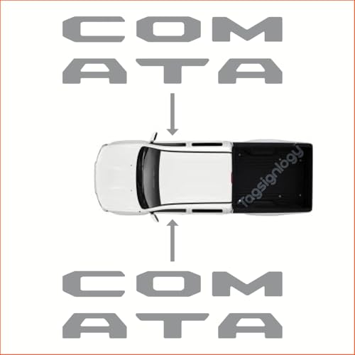 Prime Series UV Weatherproof Vinyl Decals: Pair of Left and Right Front Door Sill Protector Letter Inserts fits Tacoma 2016-2023 (Gloss Navy) - color: Gloss Navy
