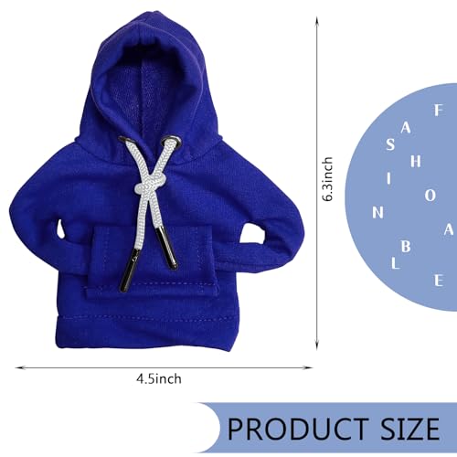 vvag Gear Shift Hoodie, Hoodie Car Gear Shift Cover, Car Shift Knob Hoodie, Automotive Interior Accessories, Universal Fit Knob Cover Gift (Blue) - color: Blue