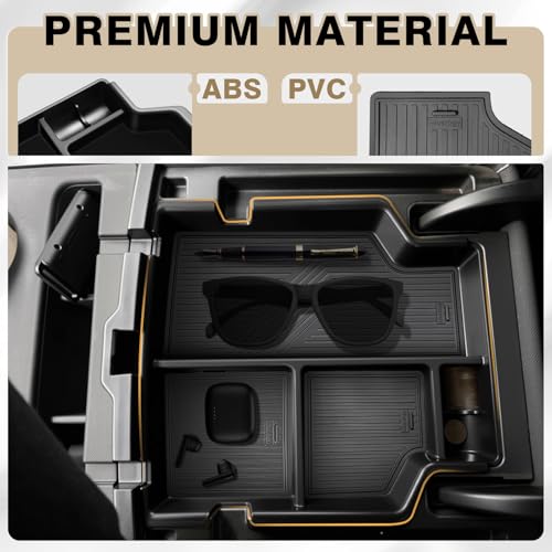 Center Console Organizer Fits for 2014-2019 Chevy Silverado/GMC Sierra 1500 Accessories Underseat Storage Insert Box Console Armrest Divider(Jump Seat ONLY) - 2PCS, Upper & Lower - size: 2014-2019 Silverado 1500 Upper & Lower (Jump Seat)
