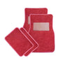 Sun Walker 4 PCS Car Floor Mats, Waterproof Anti-Slip Front & Rear Car Carpets with Driver Heel Pad, All Weather Floor Protective Pads Universal for SUVs Trucks Sedans Vans (Wine Red) - color: Wine Red