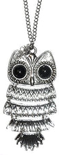 Rear View Mirror Car Charm Ornament, Sun Catcher, Hanging Pendent, Stainless Steel Chain. Comes in a Gift Bag (Owl) - size: Owl