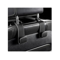 2 PCS Car Seat Headrest Hooks, Microfiber Leather Hanger Holder Hook for Hanging Purse and Bag, Universal Vehicle Back Seat Organizer Hook for Grocery Bag Handbag Coat (Black)