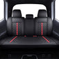 Tomatoman Tacoma Rear Seat Covers Compatible with Toyota Tacoma 2005-2025 2026 TRD Sport OffRoad Limited SR5 V6 Crew Double Extended Cab Truck Waterproof Leather Back Car Cushions(Rear Seat/Black-Red) - color: Rear Seat/Black-Red