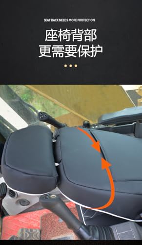 Excavator Seat Cover Cushion, Black, Brown Quilted, Universal Fit for 307 312 315 320 325 330 336D Models, Four Seasons Compatible