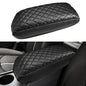 INTGET Car Center Console Armrest Cover for Kia Optima Accessories 2016 2017 2018 2019 2020 Leather Middle Console Arm Rest Box Lid Seat Cover Protector Cushion Saver (Black with Cushion) - color: Black with cushion