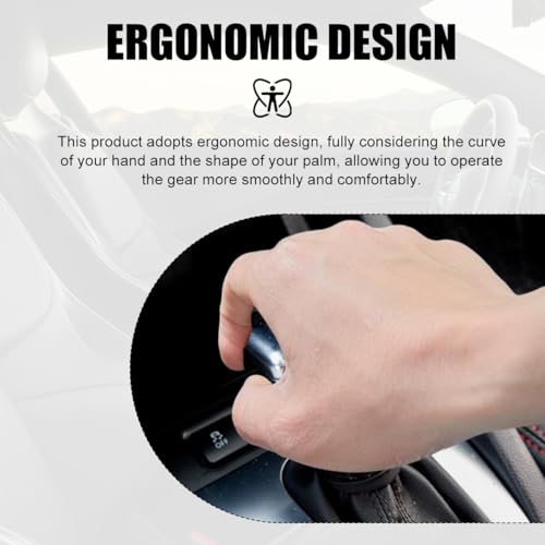 Car Gear Shift Knob Cover, Breathable Automotive Shift Knob Gear Handle Stick Protector Cover, Anti-Slip Anti-Scratch Auto Stick Shift Cover, Universal Car Accessories (Black, Regular) - color: Black, size: Regular