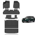 KELCSEECS® Floor Mats & Cargo Liner with Seatback Mats Custom for Nissan Pathfinder 2022-2026 8 Seat,All Weather Protection TPE Floor Liners Full Set Pathfinder Accessories Black - style: 34) For 2022-2026 Pathfinder 8Seat Full Set with Seatback Mats