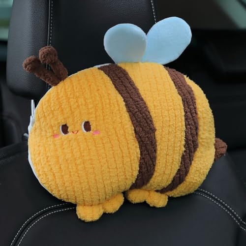 Bee-Shaped Car Lumbar Pillow Back Support Pillow for Car -1 PCS - color: Bee Lumbar Pillow -1 Pcs