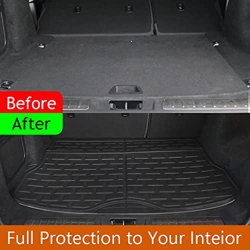 Vehicle Mat Universal Fit Trunk Cargo Liner All Weather Protection XPE Material Seat Back Protector Trim-to-Fit Compatible with Most Cars SUV Sedan (Trunk Mat) - size: Trunk Mat