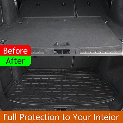 Vehicle Mat Universal Fit Trunk Cargo Liner All Weather Protection XPE Material Seat Back Protector Trim-to-Fit Compatible with Most Cars SUV Sedan (Trunk Mat) - size: Trunk Mat