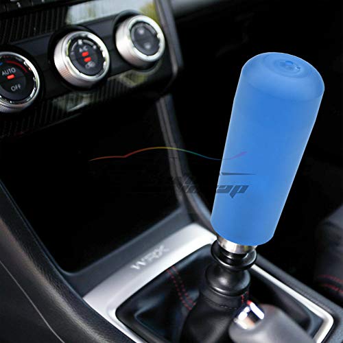 EZAUTO WRAP Blue Shift Knob Stick Frosted Matte Crystal Bubble Long Throw Gear Shifter 10cm - color: Matte Blue, size: 10cm