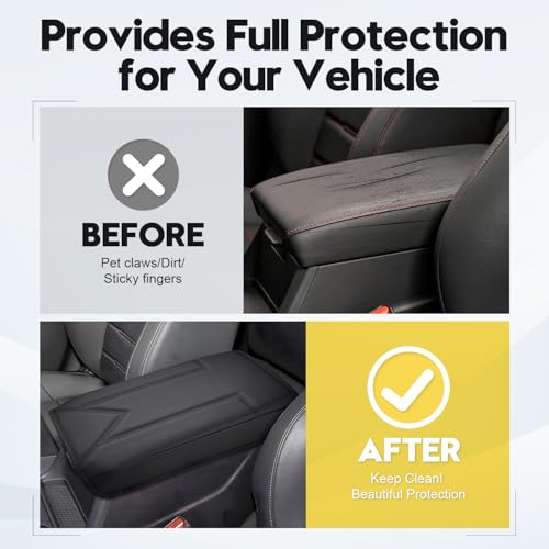 FIILINES Center Console Cover Fit for 2023-2026 Honda CRV, Armrest Cover Pad Cushion Protector for CRV Accessories Armrest Cover Anti-Scratch Center Console Pad Armrest Box Cover - size: For Honda CRV 2023-2026