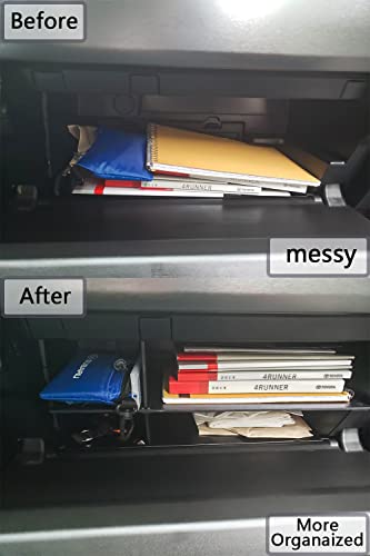 Glove Box Dividers Organizer Compatible with Toyota 4Runner Accessories 2010-2023 2024/ Lexus GX 460 (2010-2023) Insert Box ABS Secondary Storage