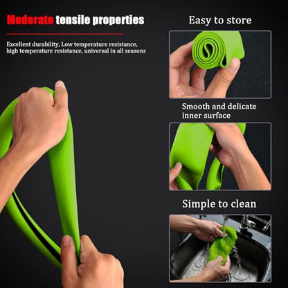 JDDRY Car Steering Wheel Cover, Universal Fit Silicone Automotive Steering Wheel Protector, Light Green, 1PC - color: Light Green