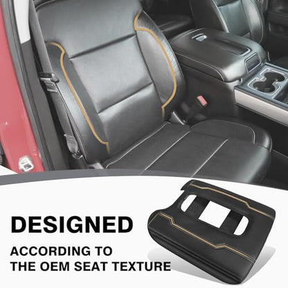 Center Console Armrest Cover Fit for Chevy Silverado & GMC Sierra 1500 2500 3500 2014-2018 Tahoe/Yukon/Suburban 2015-2020, Comfort Armrest Pad Console Lid Cushion Extra Thick(Bucket Seat) - size: 1) 14-18 |Silverado & Sierra| Bucket Seat, +Thick