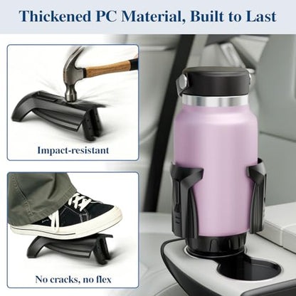 Car Cup Holder Expander, Cup Holder Extender Adapter with Expandable Arm and Adjustable Base, Compatible with Yeti Ramblers, Hydro Flasks, Stanley, Owala Most Coffee Mugs Bottles & Cups (CUP-B-1pack) - size: CUP-B-1pack