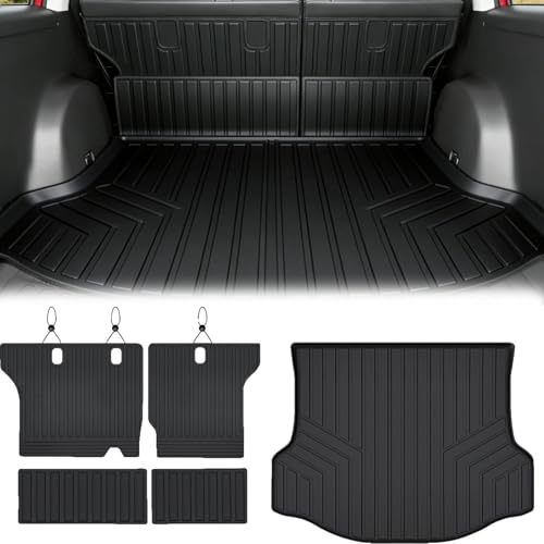 Cargo Liners for 2013-2017 2018 Toyota RAV4 & Backrest Mat,TPE All Weather Protection Trunk Mat Covering The Backrest Mat Accessories - size: For 2013-2018 RAV4 cargo mat