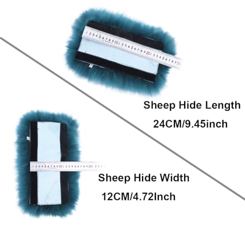 OGLAND Long Wool Fluffy Sheepskin Seat Belt Covers, Fuzzy Seatbelt Pads for Adults Kids Women Universal Car 2 Pack (Black) - color: Black, size: Long Wool