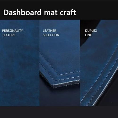 leather dash board cover mat Compatible with HyundaiHyundai Elantra 2016-2018, Interior Dash Covers，Sun protection dashboard cover-blue - size: Compatible with Elantra 2016-2018