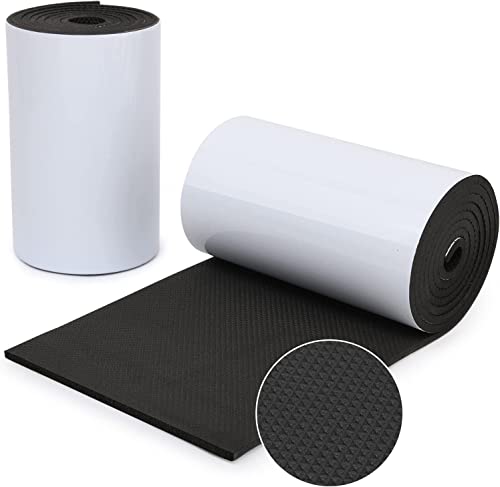 Garage Wall Protector, 2 Roll Garage Car Door Protector Bumper Guard for Car Doors Anti-Collision Waterproof Inflaming Ultra Self Adhesive EVA Foam for Warehouse (2 ROLL: 79" x 8" x 1/4") - color: Black, size: 2 Roll 79"x8"x0.25"